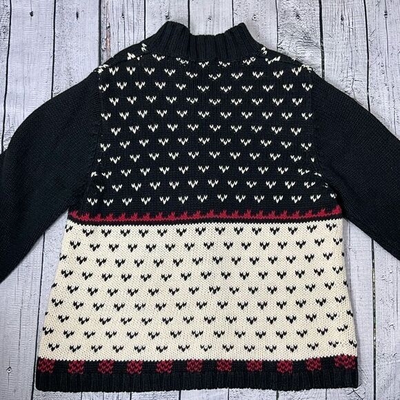 VINTAGE WOOLRICH Fair Isle Cardigan With Deer Buck - Picture 3 of 5